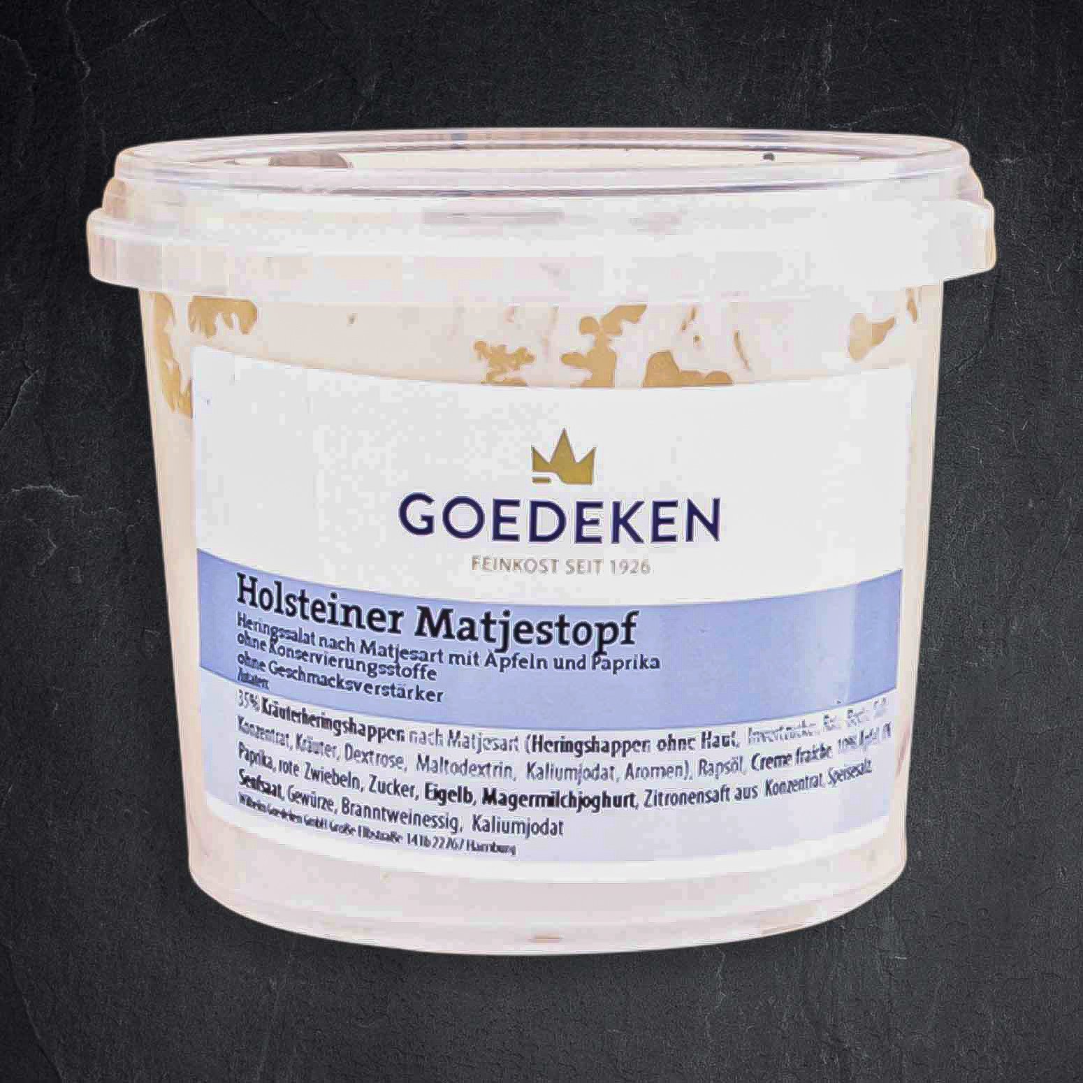 833600_Holsteiner_Matjessalat_300g_GOEDEKEN Produktbild: 833600_Holsteiner_Matjessalat_300g_GOEDEKEN