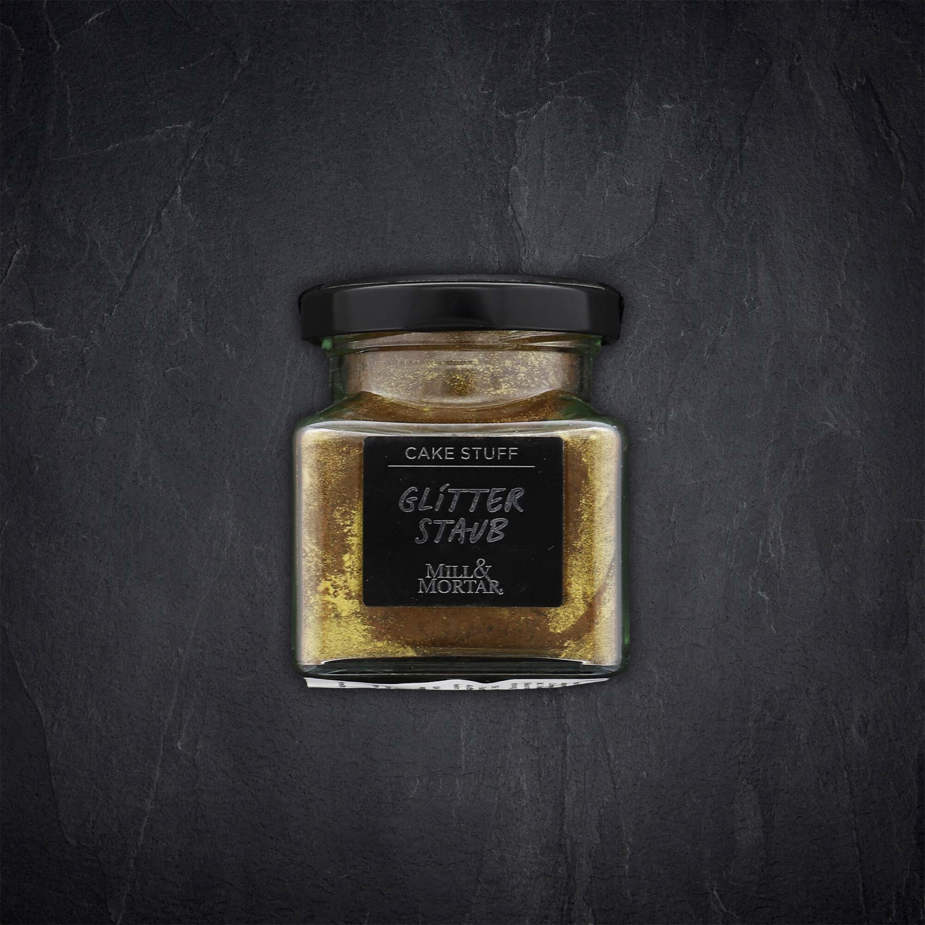 Kuchendekor Gold Glitter Staub