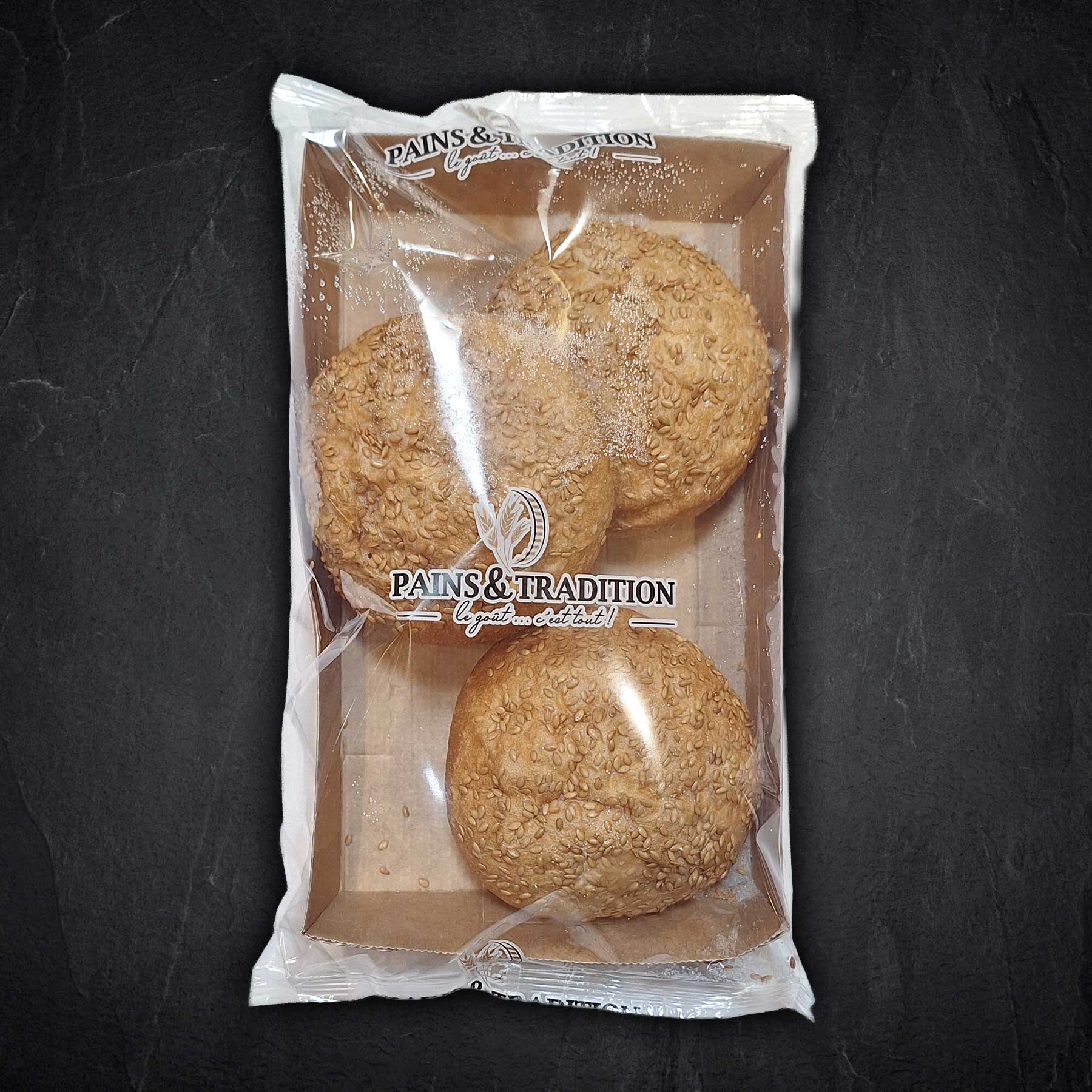 Burgerbrötchen mit Leinsamen