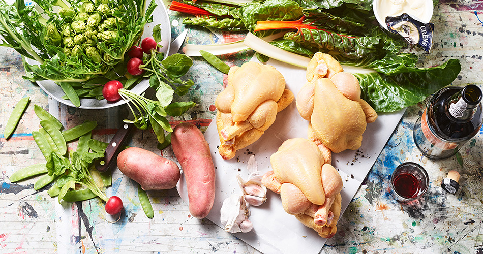 Kategorie Gefluegel Maishähnchen und rohes Gefluegel