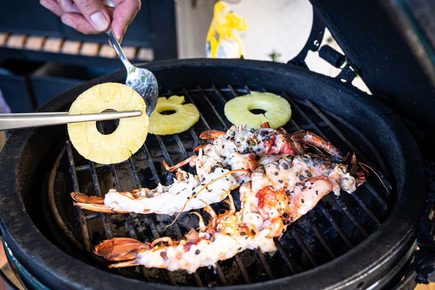 Produktbild: Frischeparadies Garnelen mit Ananas auf dem Grill