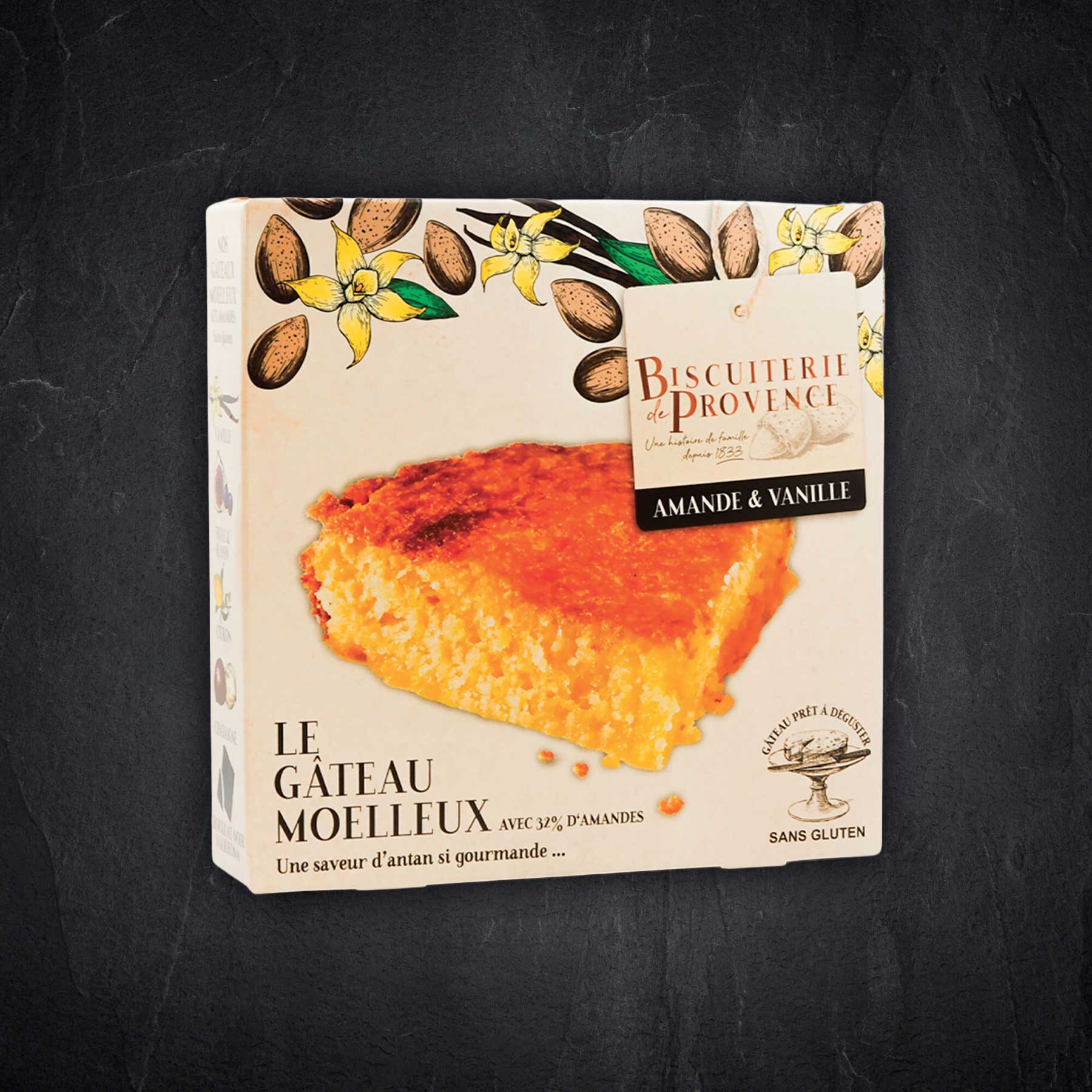 Französischer Mandelkuchen mit Vanille