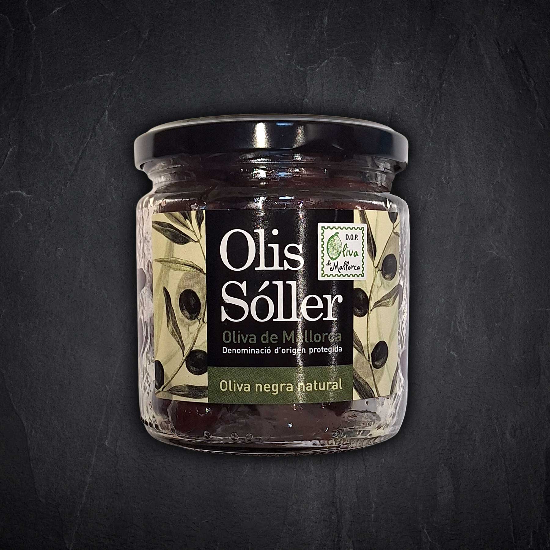 Schwarze Oliven Mallorca DOP