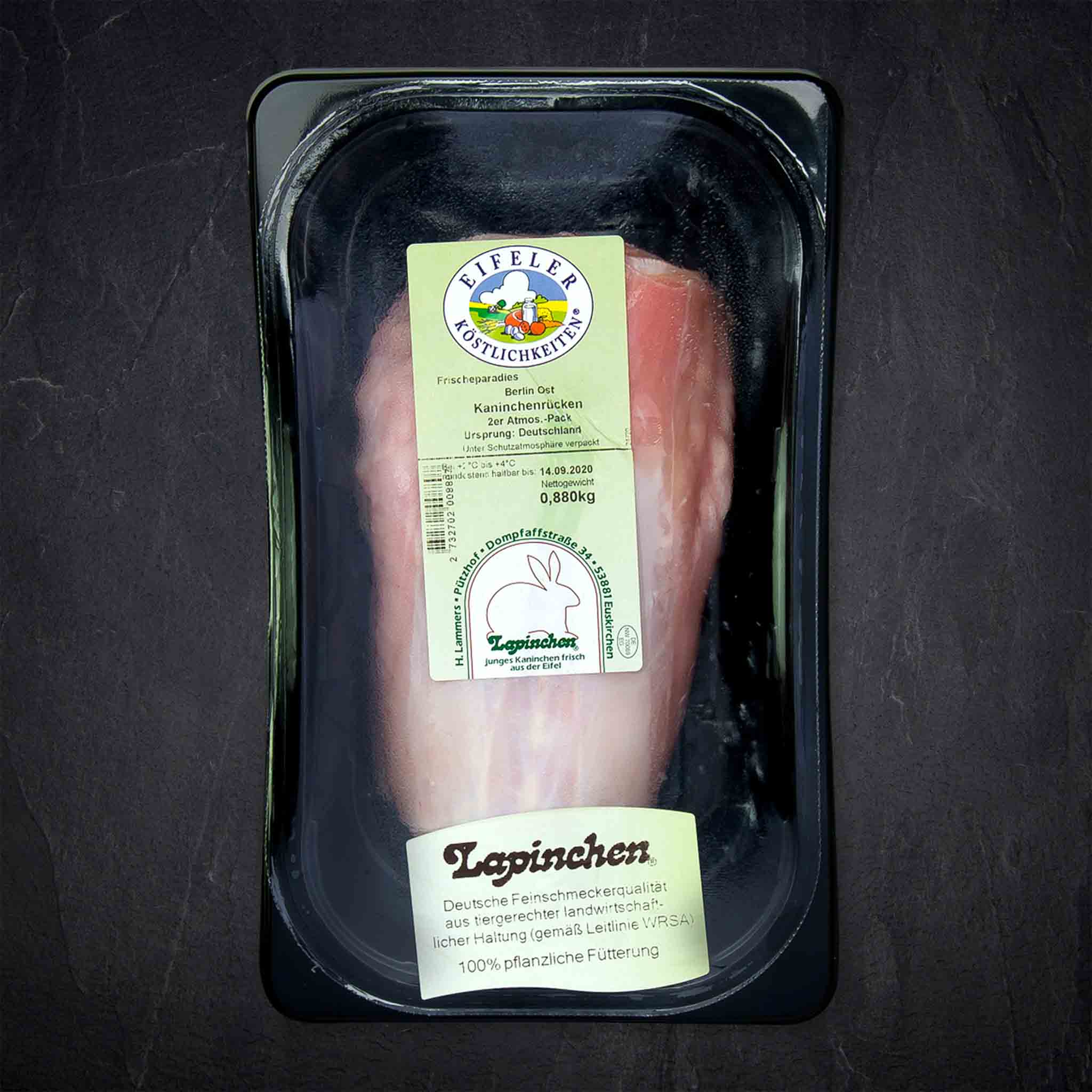 Fleisch kaninchenru cken 2stk de 4kg kisteb2bfp Produktbild: Fleisch kaninchenru cken 2stk de 4kg kiste