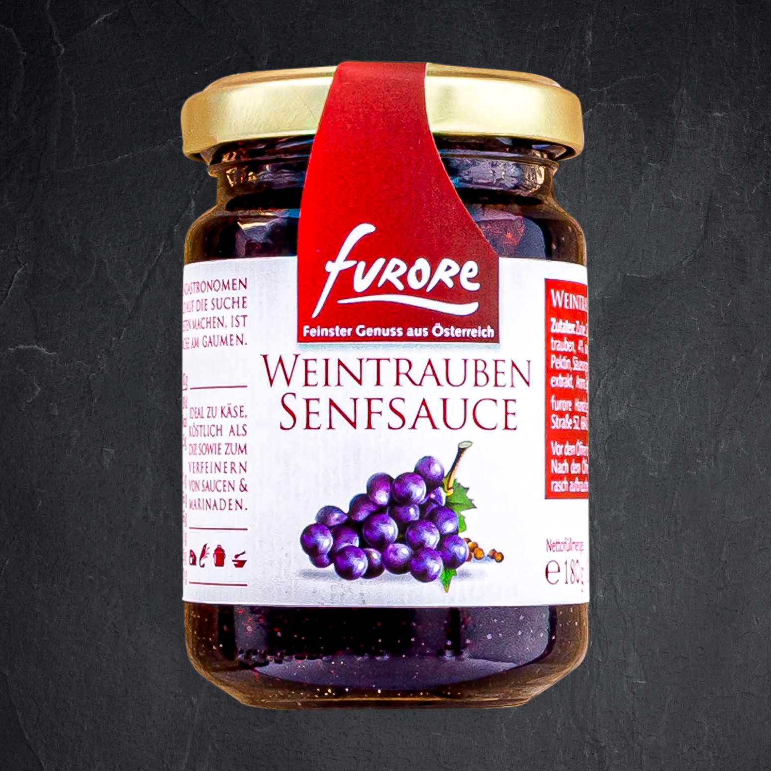 Produktbild: 810877_Senf_Sauce_Weintraube_180g_FURORE