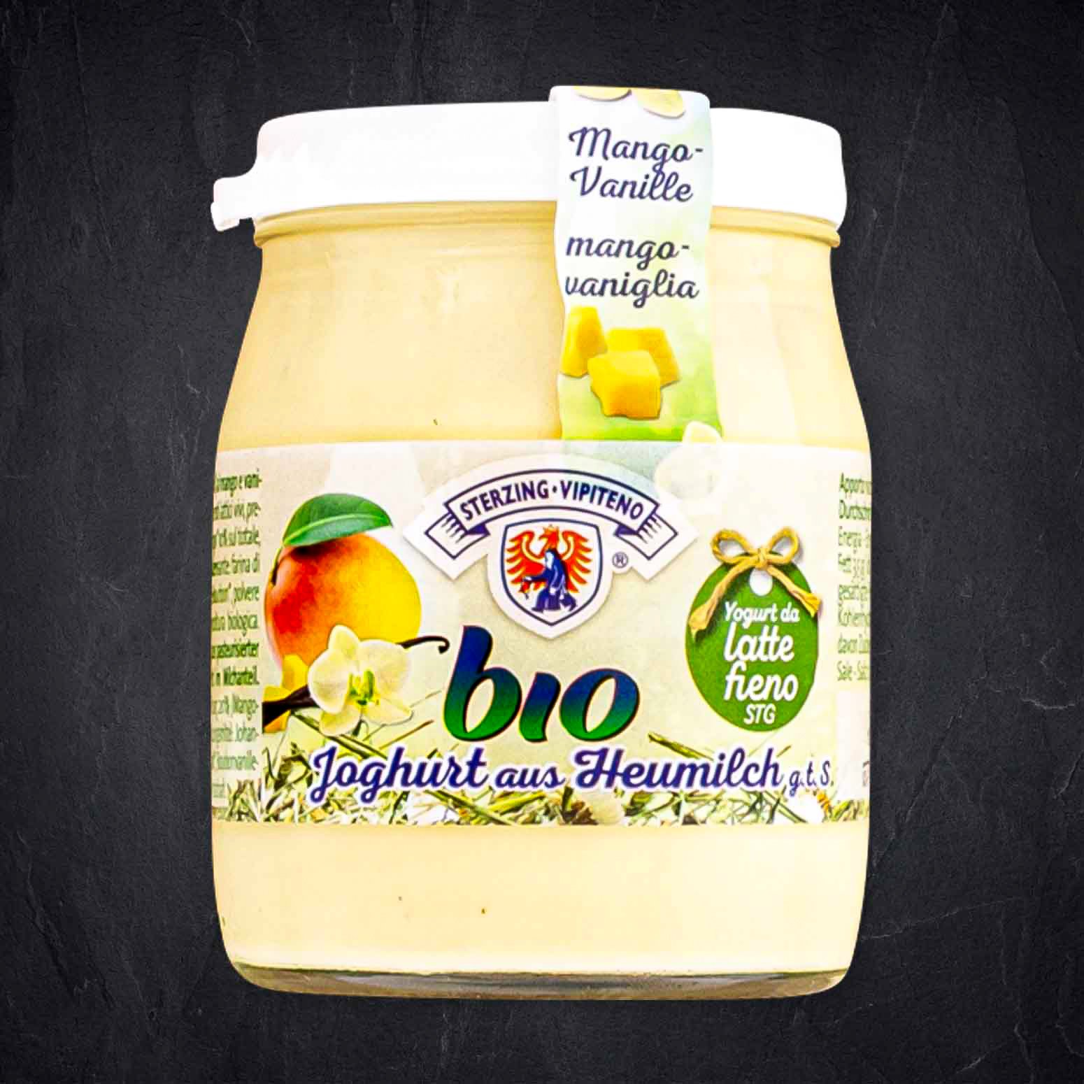 801550_BIO_Joghurt_Mango_Vanille_150g_STERZING Produktbild: 801550_BIO_Joghurt_Mango_Vanille_150g_STERZING