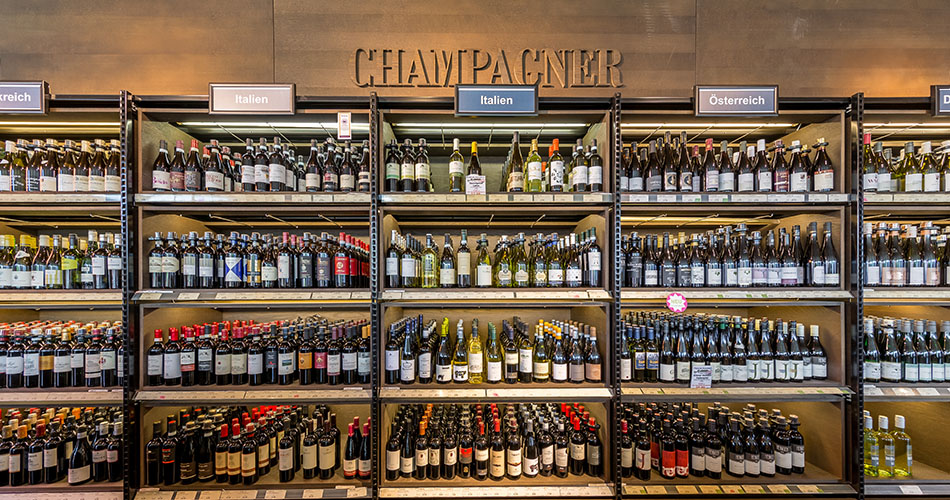 Champagner Kategorie Champagner Regal aus dem Frischeparadies Markt