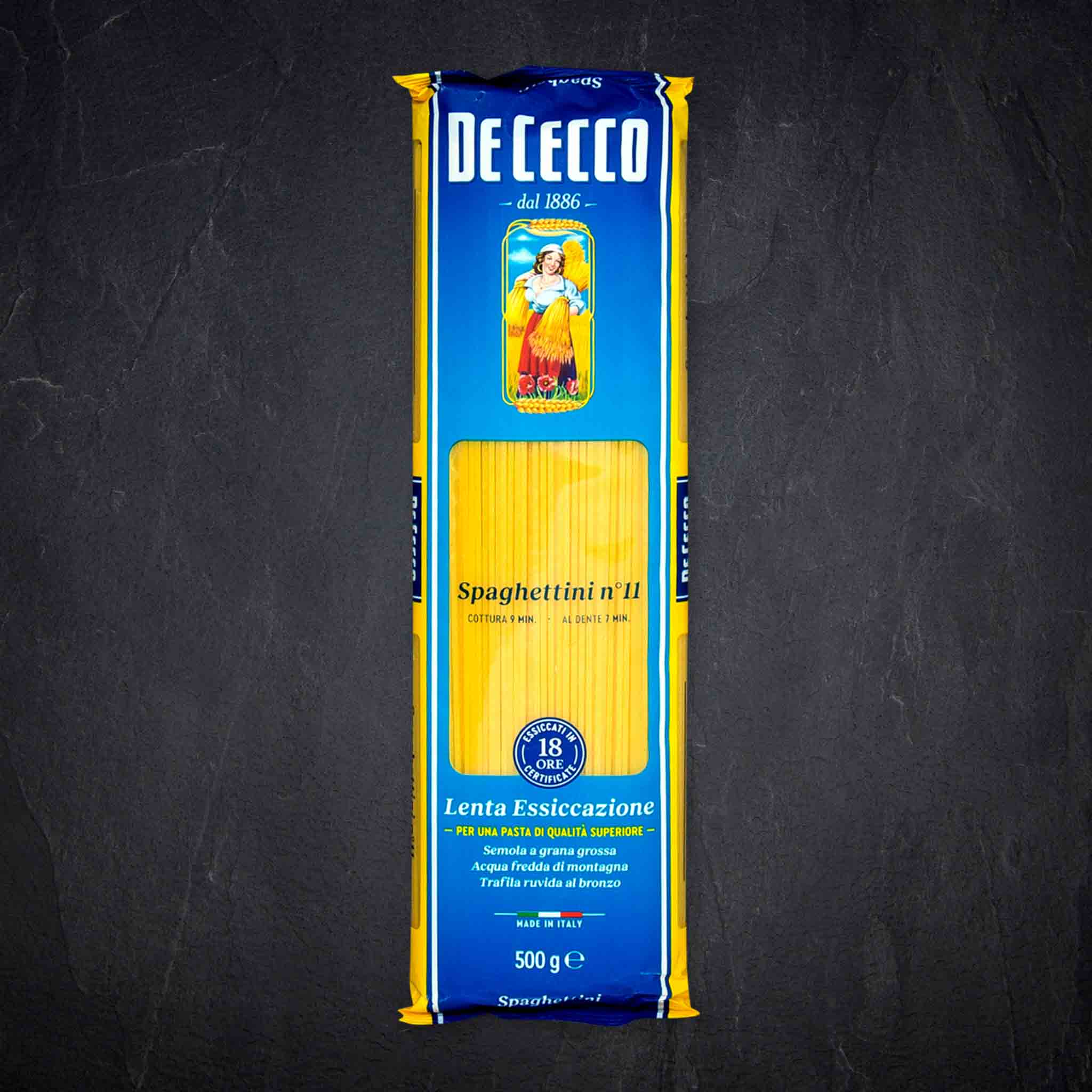Produktbild: 258227_Pasta_Spaghettini_500g_Cecco